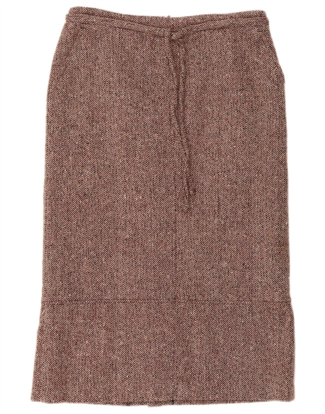 Vintage lige nederdel til kvinder EU 38 Medium W30 Bourgogne sildebensuld