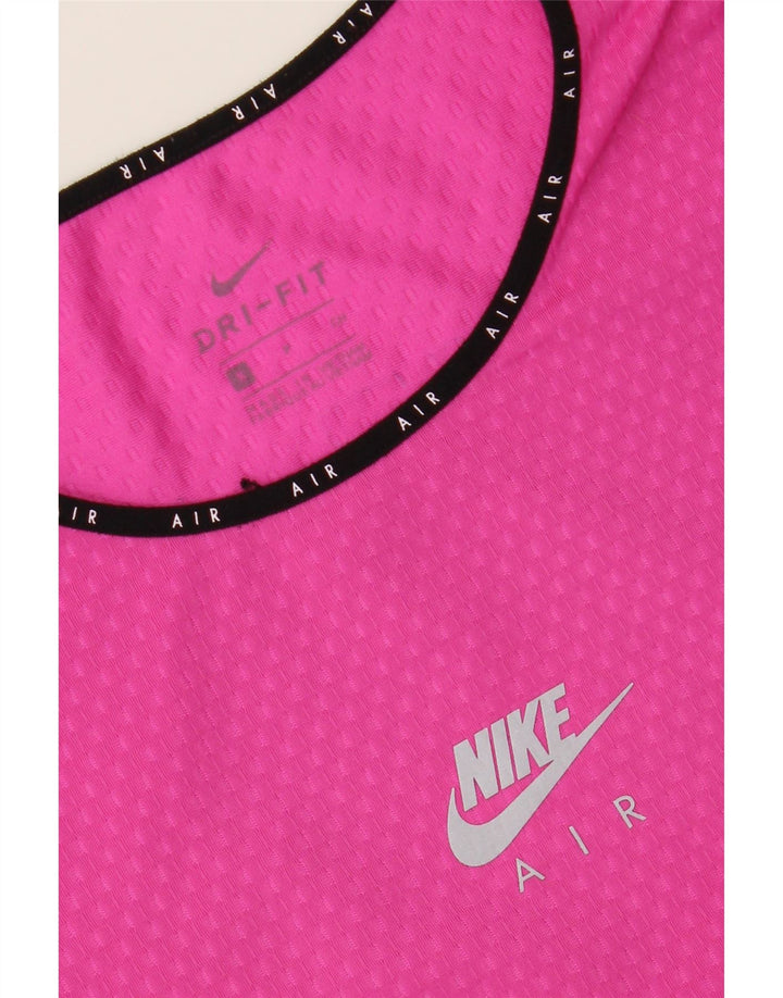 NIKE Womens Dri Fit T-Shirt Top UK 10 Small Pink Polyester Vintage Nike and Second-Hand Nike from Messina Hembry 