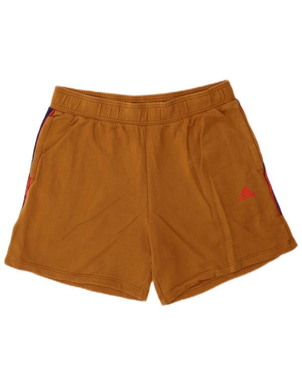 Adidas Herre grafiske sportsshorts XL Beige Colourblock Bomuld