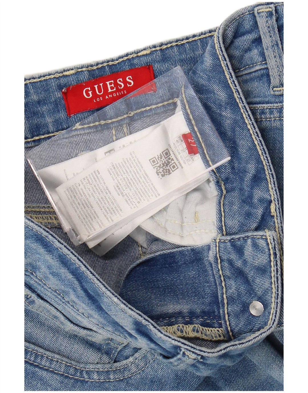 Guess Skinny Jeans til kvinder W27 L30 blå bomuld