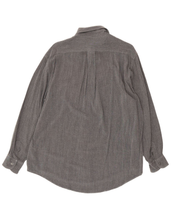 Trussardi herreskjorte XL grå viskose