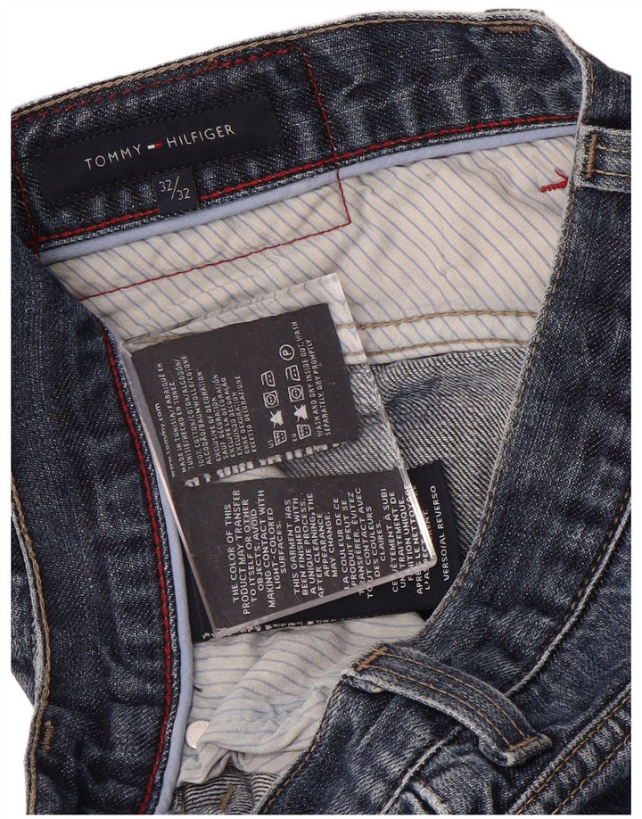 TOMMY HILFIGER Straight jeans til mænd W32 L29 Marineblå bomuld