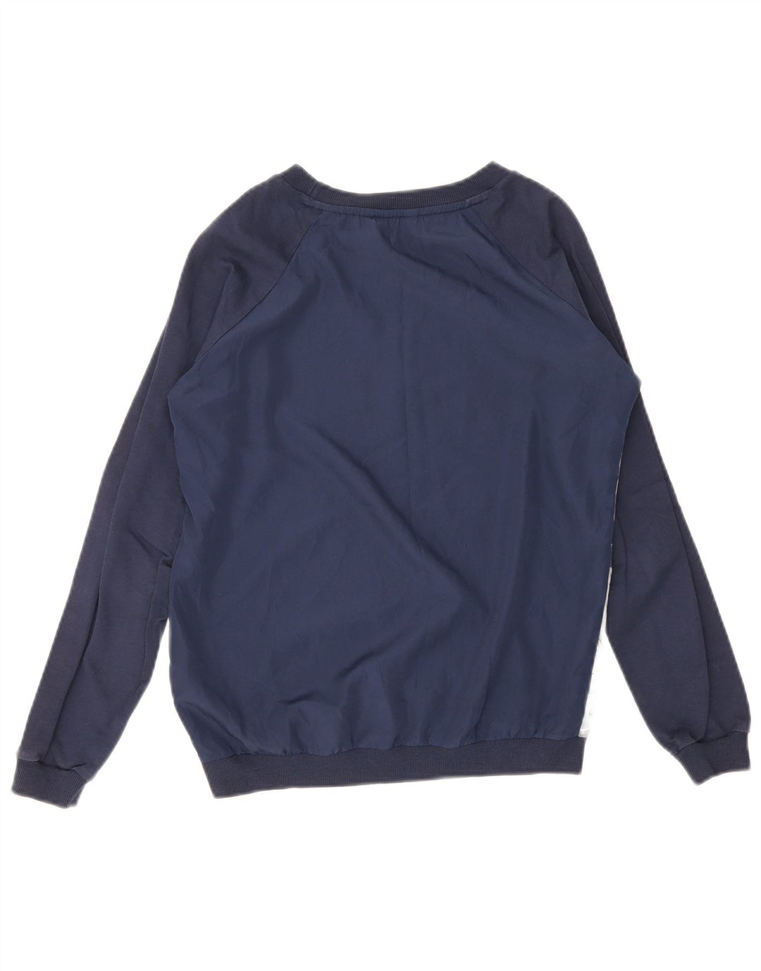 Guess Dame Oversized Sweatshirt Jumper UK 6 XS Navy Blue Floral Polyester