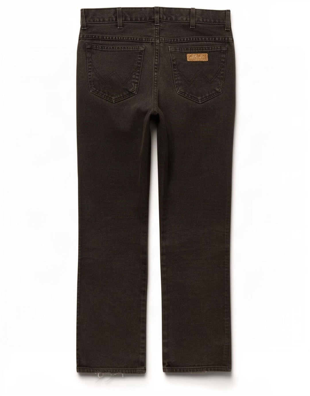Wrangler Straight Jeans til mænd W36 L32 Sort bomuld