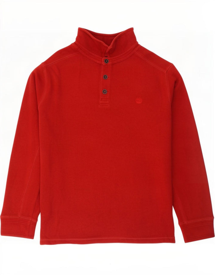 Timberland Langærmet Rugby Polo Shirt Medium Rød Bomuld