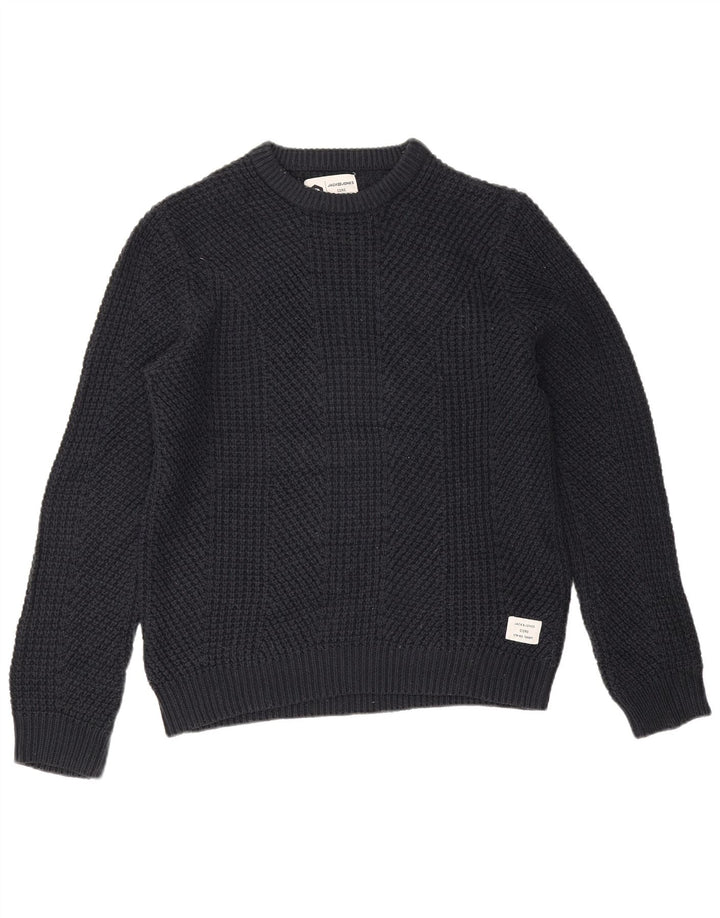 Jack & Jones Herre Core Crew Neck Jumper Sweater Medium Navy Blue Bomuld