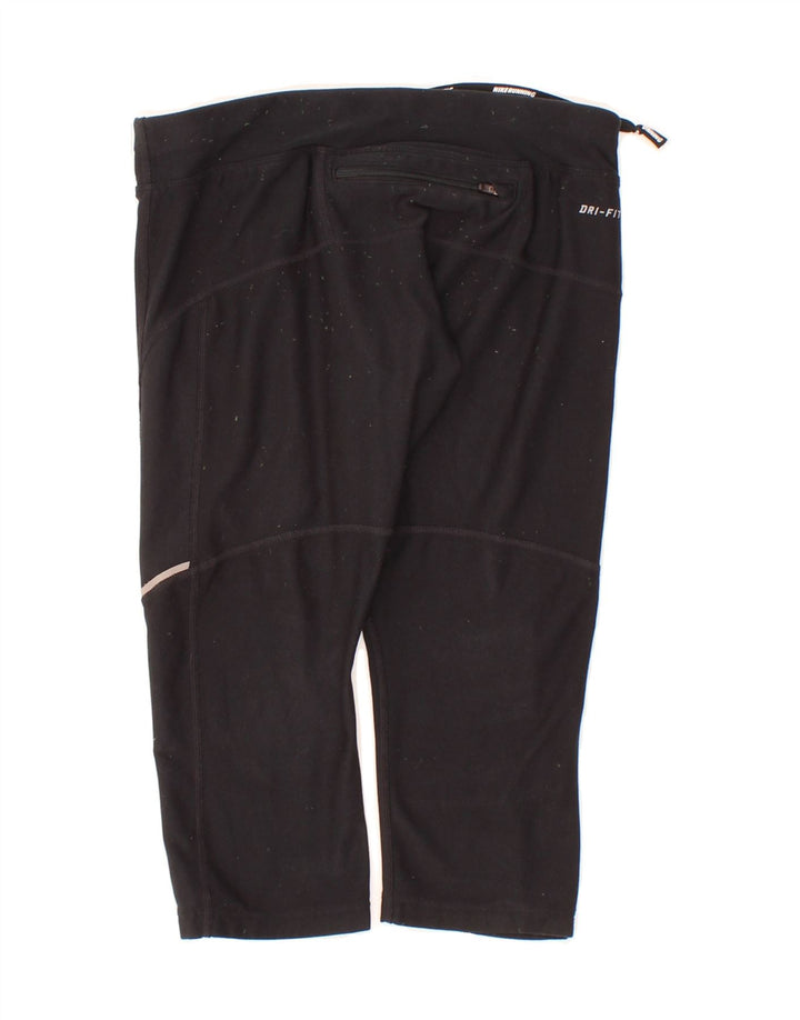 NIKE Womens Dri Fit Capri Tracksuit Trousers UK 10 Small  Black Polyester Vintage Nike and Second-Hand Nike from Messina Hembry 