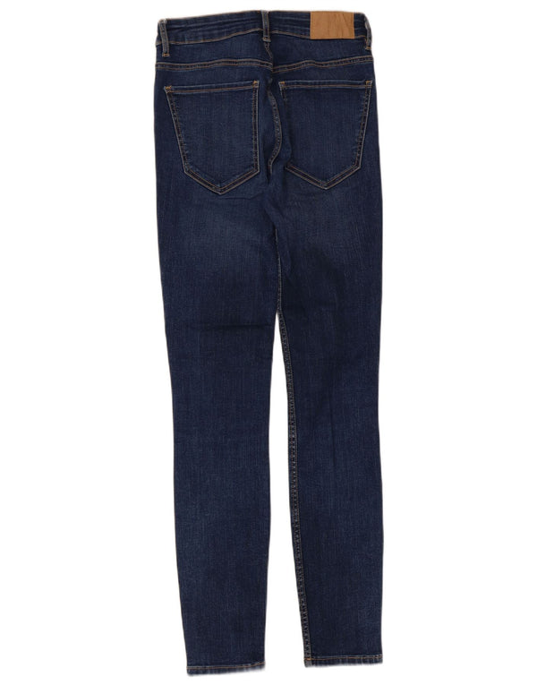 Zara Dame Skinny Jeans EU 34 2XS W24 L27 Marineblå