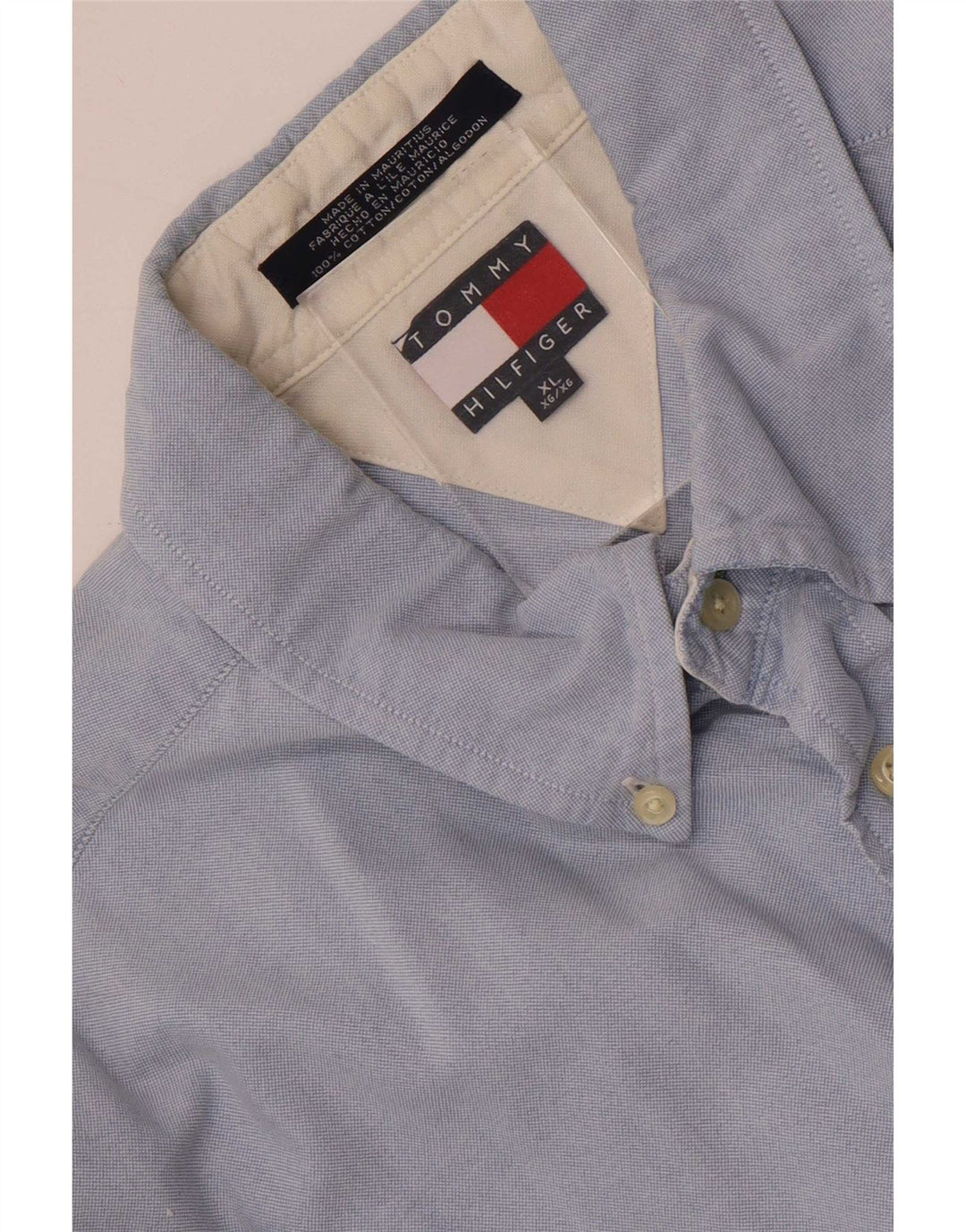 Tommy Hilfiger Herreskjorte XL Blå Bomuld