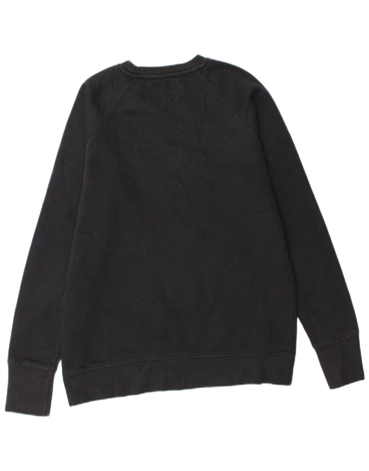 Champion Herre Grafisk Sweatshirt Jumper Medium Sort Bomuld
