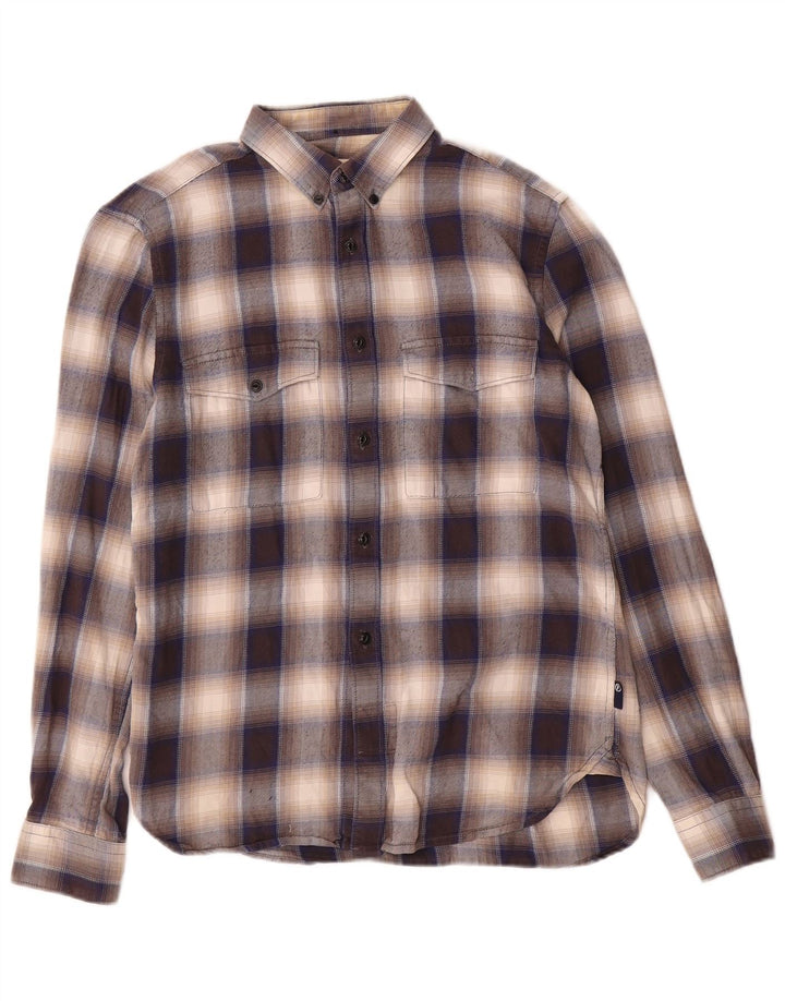 French Connection Herre Regular Fit Flanellskjorte Lille brun ternet