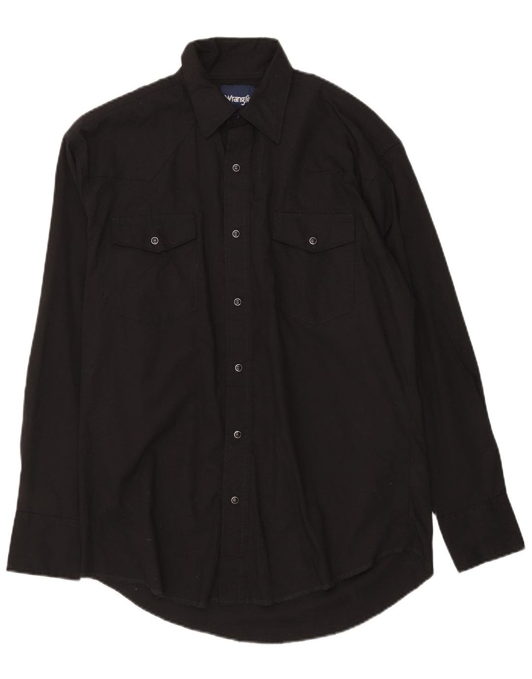 Wrangler Herreskjorte Medium Sort Bomuld