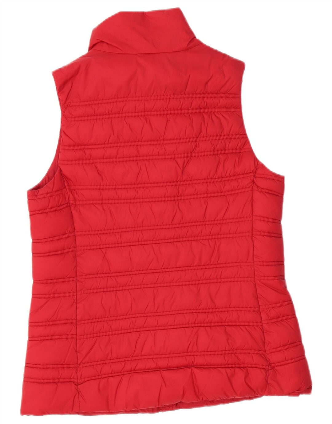 Dkny Womens Polstret Gilet UK 10 Small Red Polyester Sports