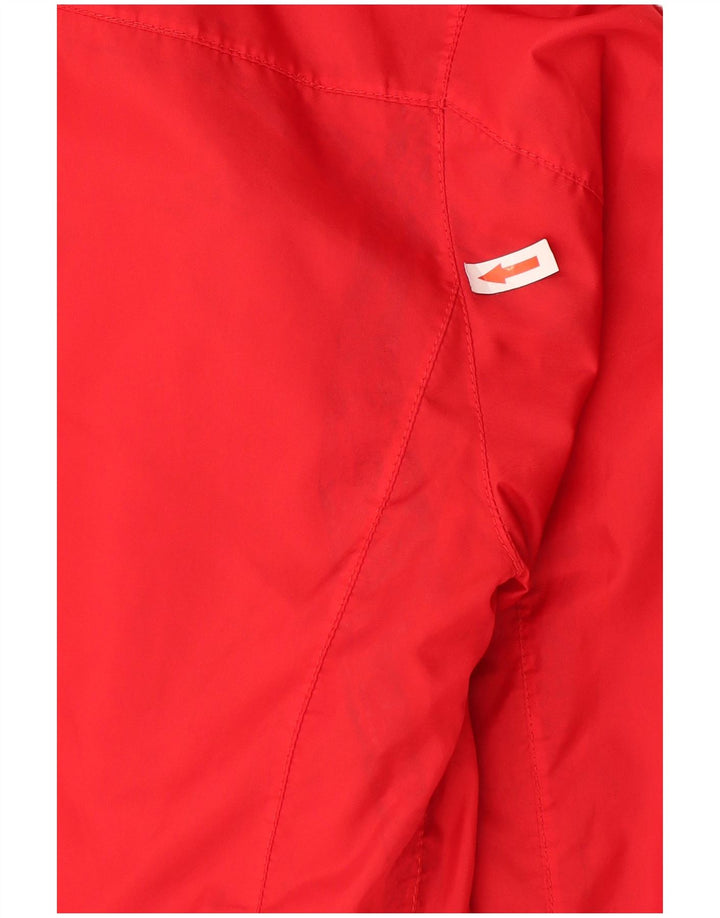 Armani Jeans Dame Windbreaker Jacket UK 12 Medium Rød Polyamid
