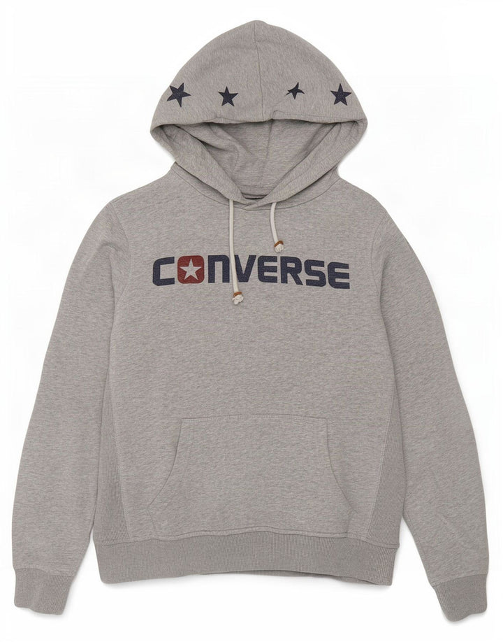 Converse grafisk hættetrøje til kvinder UK 14 mellemgrå