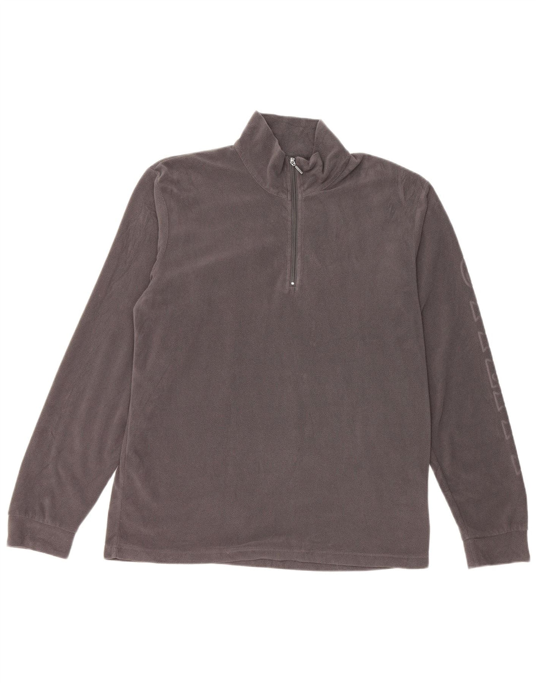 Diadora Herre grafisk lynlås-hals Fleece Jumper XL Grå Polyester