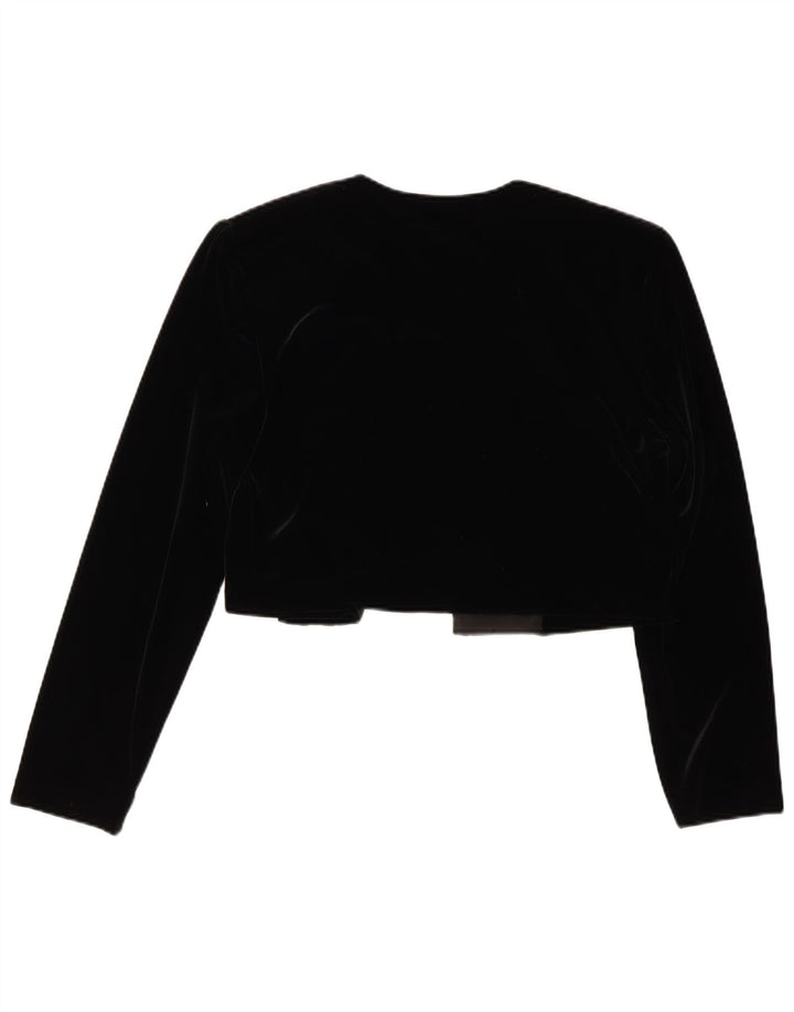 Joseph Ribkoff Womens Velvet Bolero Jacket UK 12 Medium Black