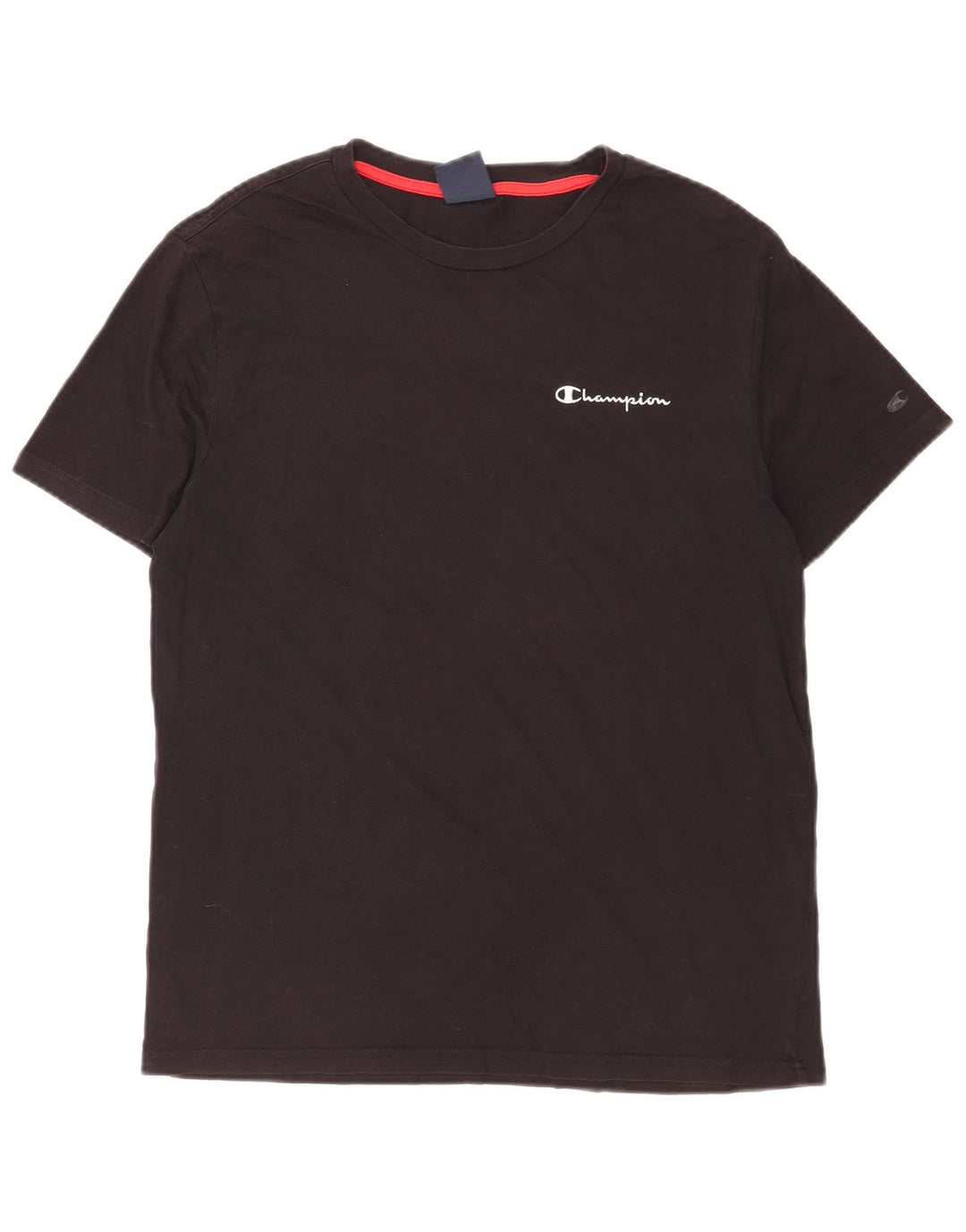 Champion Herre T-Shirt Top Medium Sort Bomuld