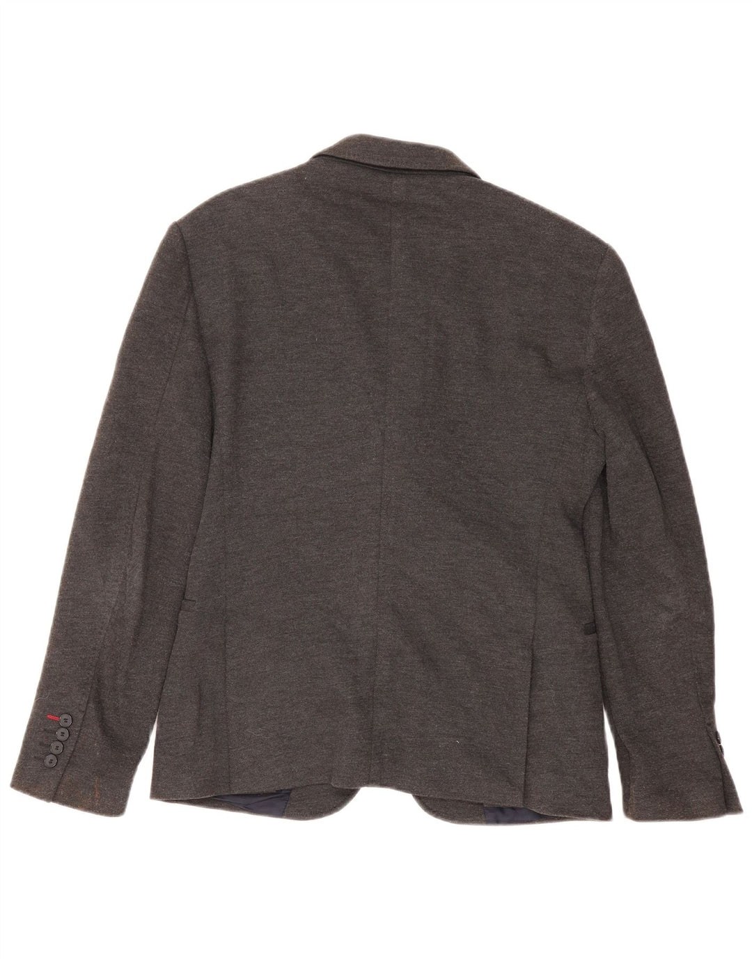 Zara Herre 2-knaps blazerjakke EU 48 Medium Grå Polyester