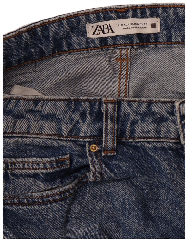 ZARA Tapered Jeans til kvinder EU 42 Large W32 L28 Blå