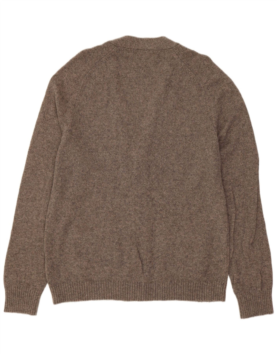 Gant herre cardigan sweater mellemgrå lammeuld