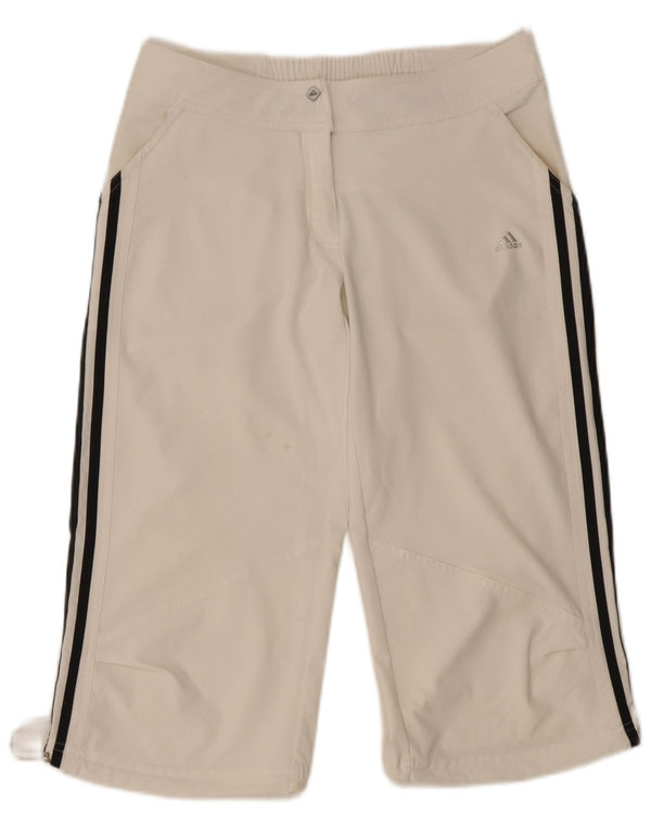 Adidas Dame Clima 365 Capri Bukser UK 12 Medium W30 L20 Hvid Polyester