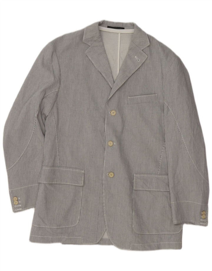 Corneliani Herre 3-knaps blazerjakke UK 36 lille grå nålestribe