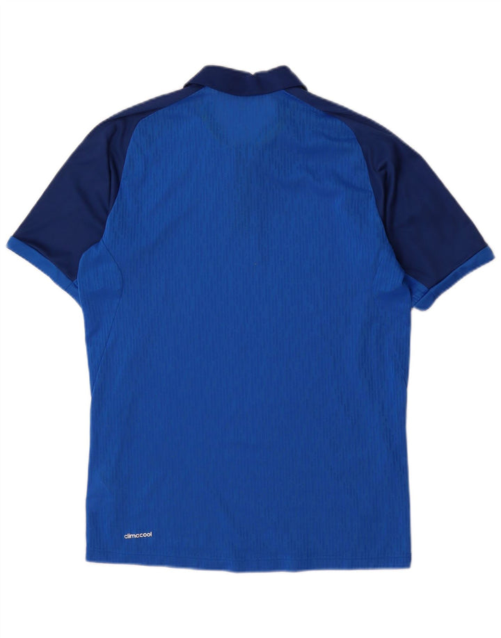 ADIDAS Herre Climacool Polo Shirt Lille blå Colourblock Polyester