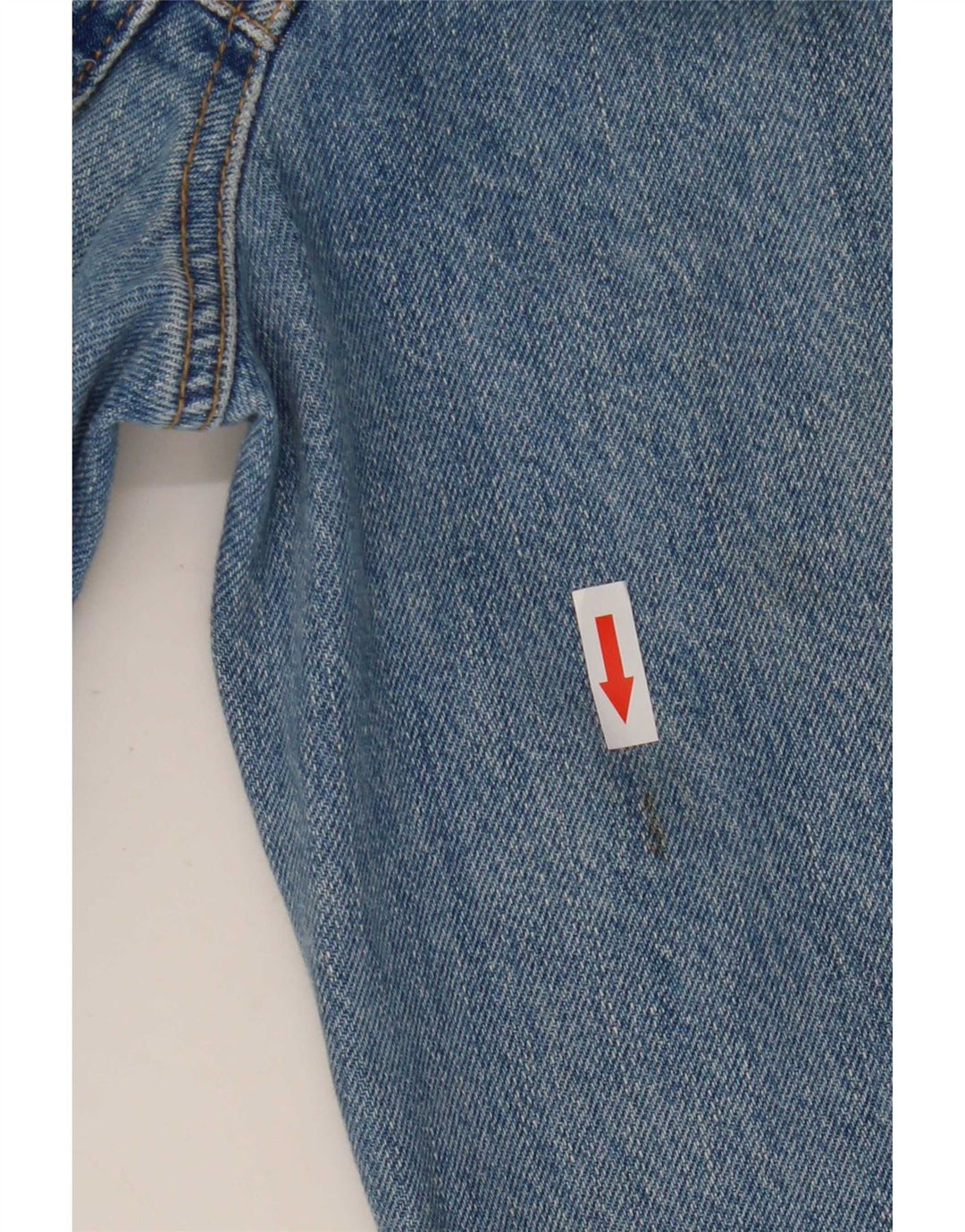 Topshop Dame Crop Denim Jacket UK 10 Small Blue Cotton