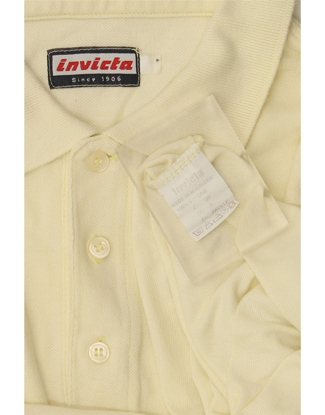 Invicta herre poloshirt XL gul bomuld