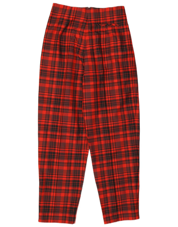 Emporio Armani Dame Chinobukser med høj talje EU 42 Large W28 L30 Rød