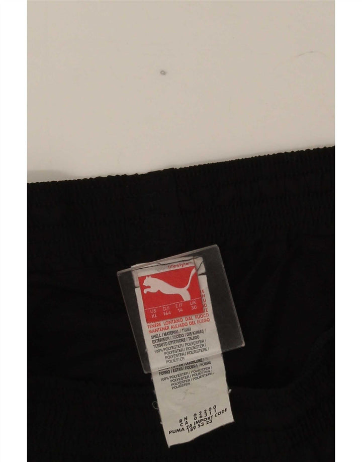 Puma drenge grafiske sportsshorts 13-14 år sort polyester