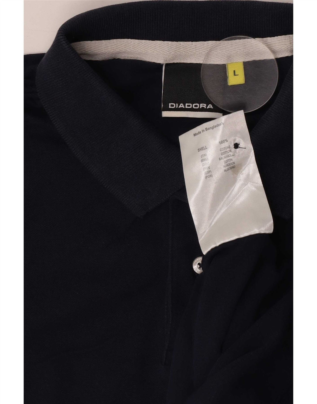 Diadora herre poloskjorte stor marineblå bomuld