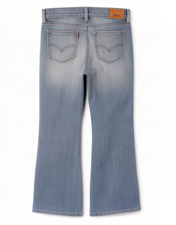 Levi's Womens 522 Ultra Low Bootcut Jeans US 4 Small W27 L28 Blue Cotton