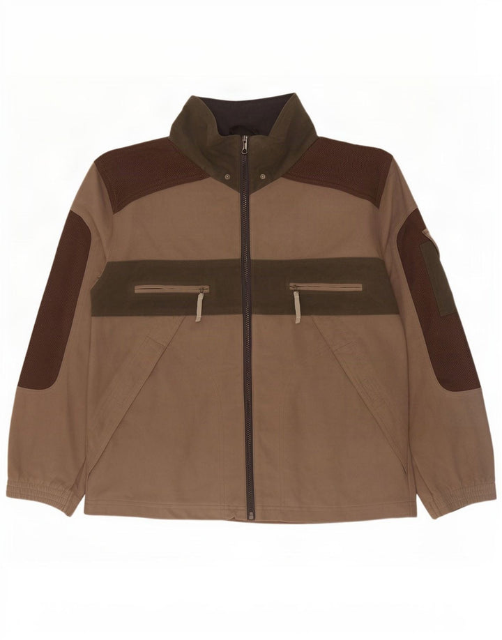 Diadora Træningsdragt til mænd Topjakke UK 38 Medium Brun Colourblock Polyester