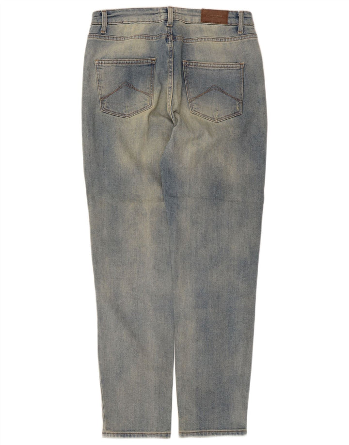 Carrera Dame Distressed Tapered Jeans IT 42 Medium W29 L29 Blå Bomuld