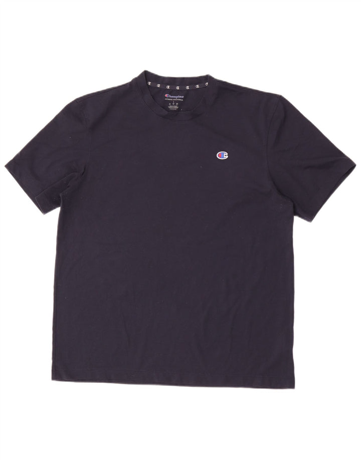 Champion Herre T-Shirt Top Stor Marineblå Polyester