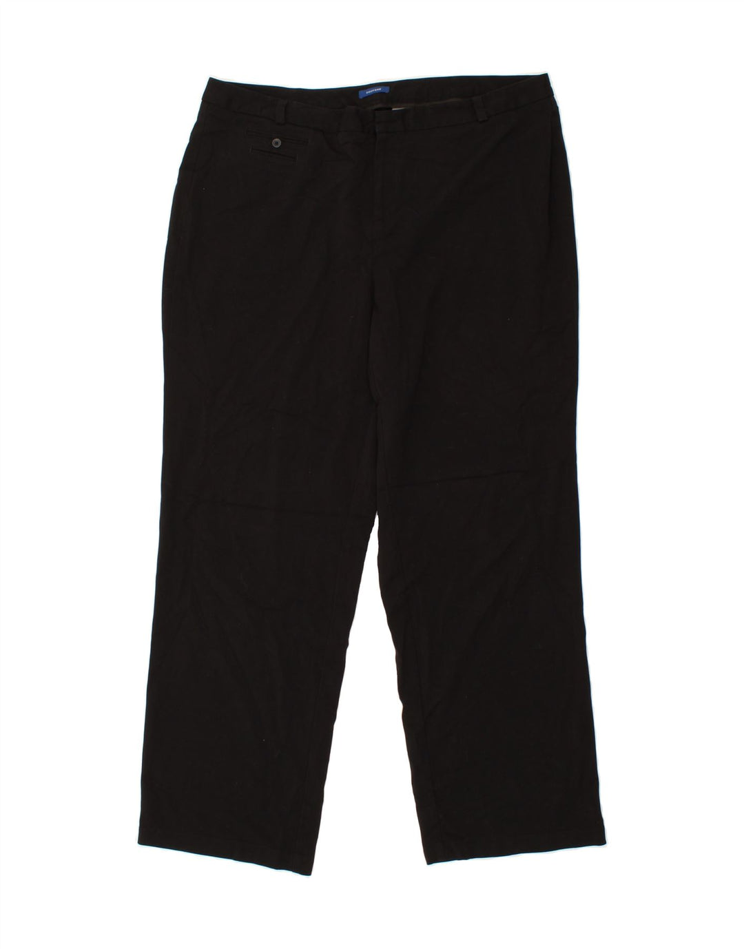 DOCKERS Womens Straight Casual Trousers W36 L32  Black Polyester Vintage Dockers and Second-Hand Dockers from Messina Hembry 