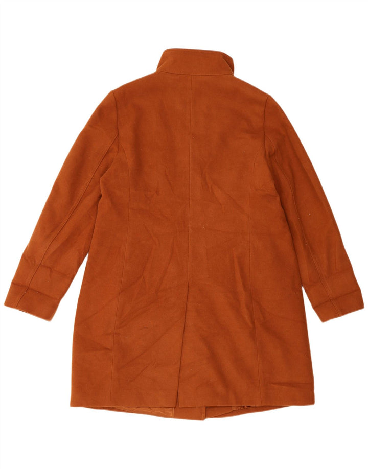 Marks & Spencer Dameoverfrakke UK 16 Stor brun polyester