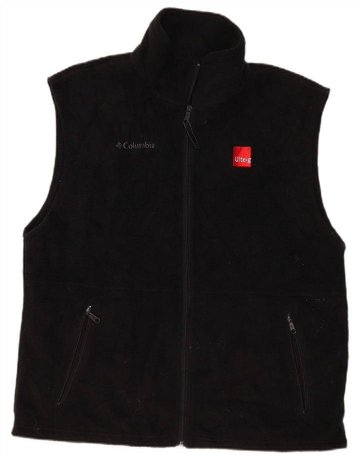 Columbia Herre Fleece Gilet UK 40 Stor Sort Polyester