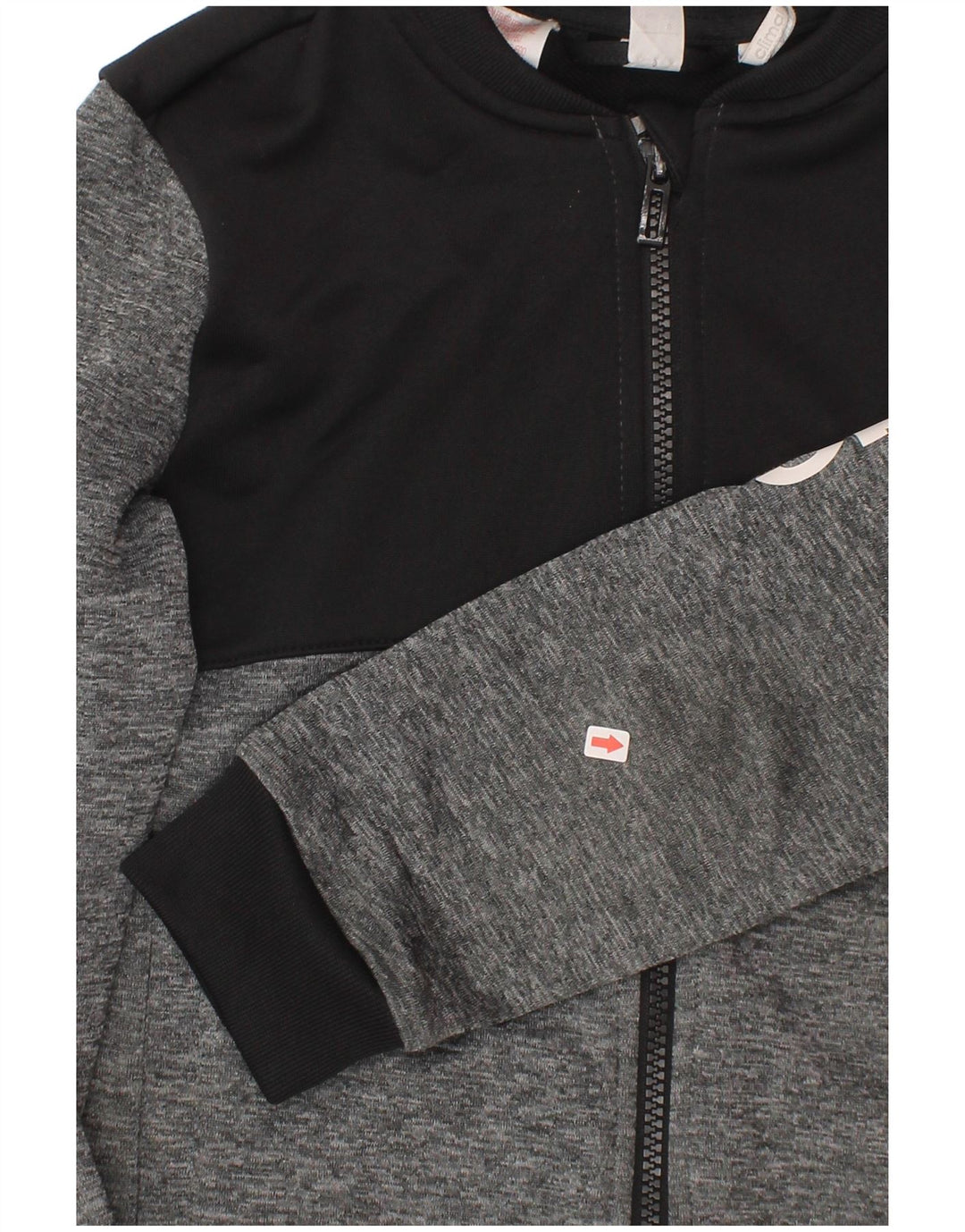 Adidas Boys Climalite træningsdragt topjakke 7-8 år Grå Colourblock