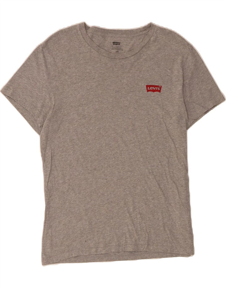 LEVI'S Womens T-Shirt Top UK 16 Large Grey Cotton Vintage Levi's and Second-Hand Levi's from Messina Hembry 