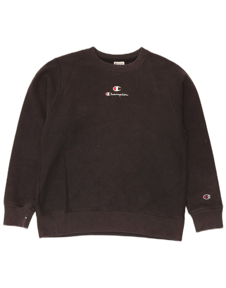 Champion Herre Sweatshirt Jumper Medium Sort Bomuld