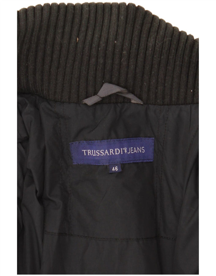 TRUSSARDI JEANS Polstret jakke til mænd IT 46 Small Black