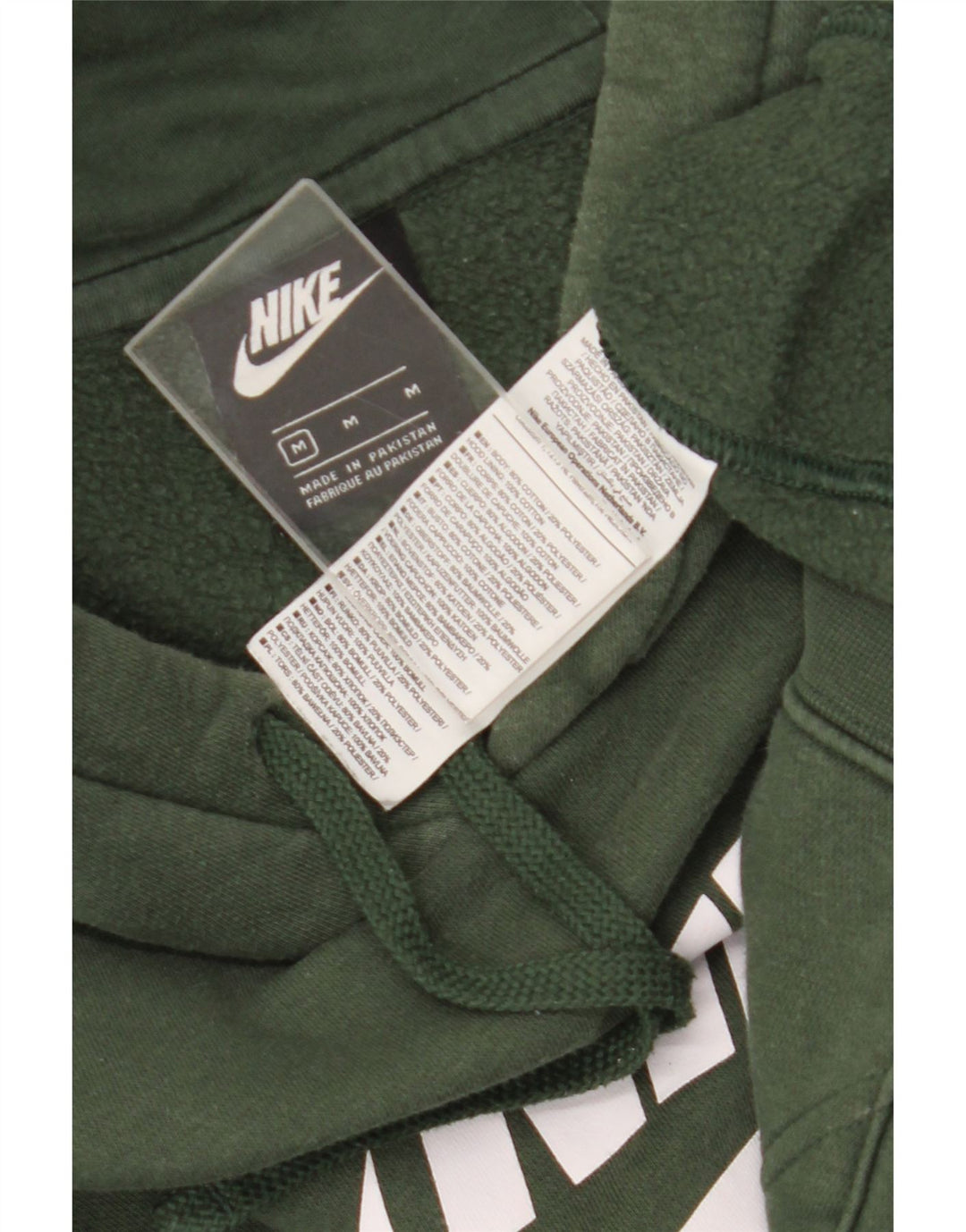 Nike grafisk hættetrøje til mænd mellemgrøn bomuld