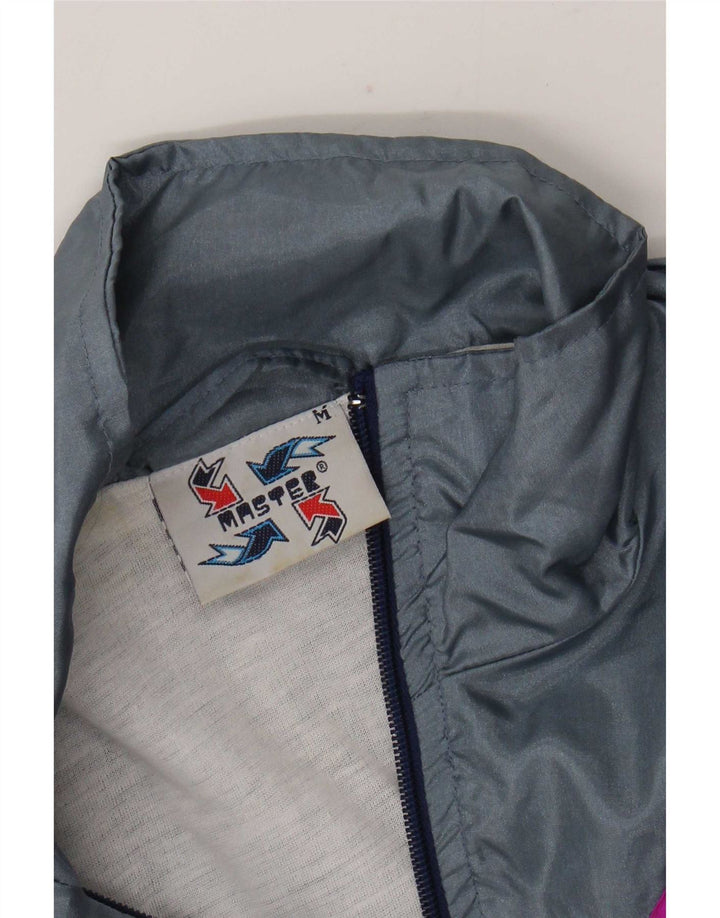 Master træningsdragt til mænd Topjakke Medium Marineblå Colourblock Nylon