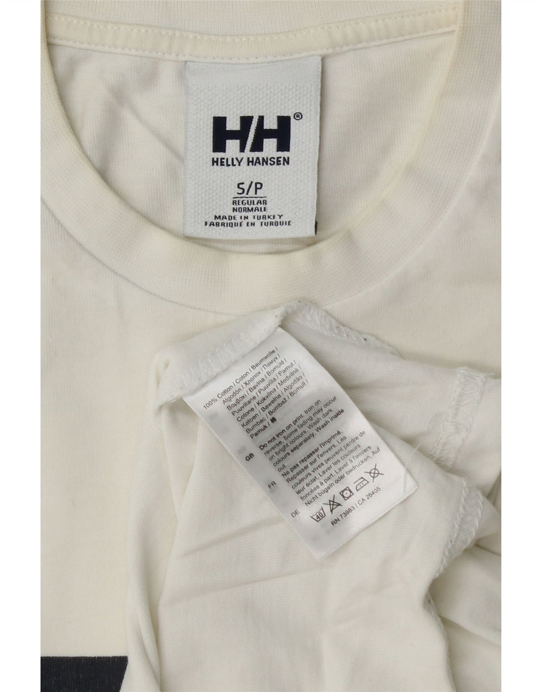 Helly Hansen Herre Grafisk T-Shirt Top Lille Hvid Bomuld