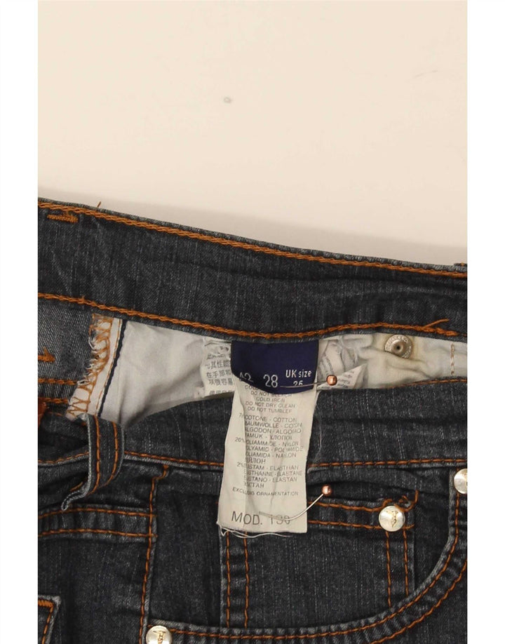Trussardi lige jeans til kvinder W26 L29 marineblå bomuld