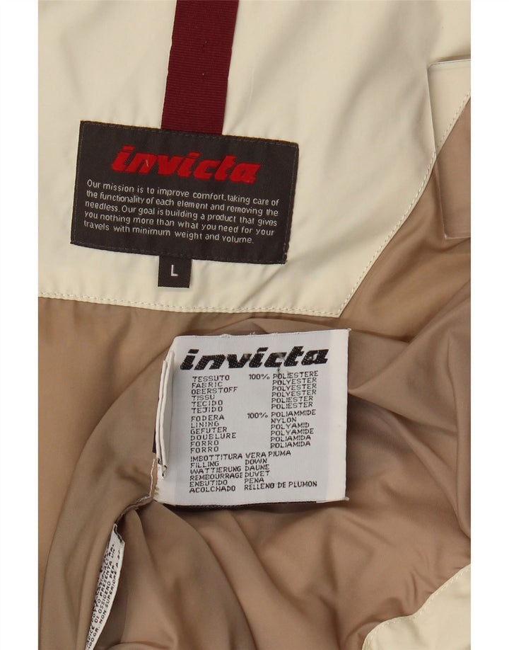 Invicta polstret jakke til kvinder UK 16 Large Off White Polyester