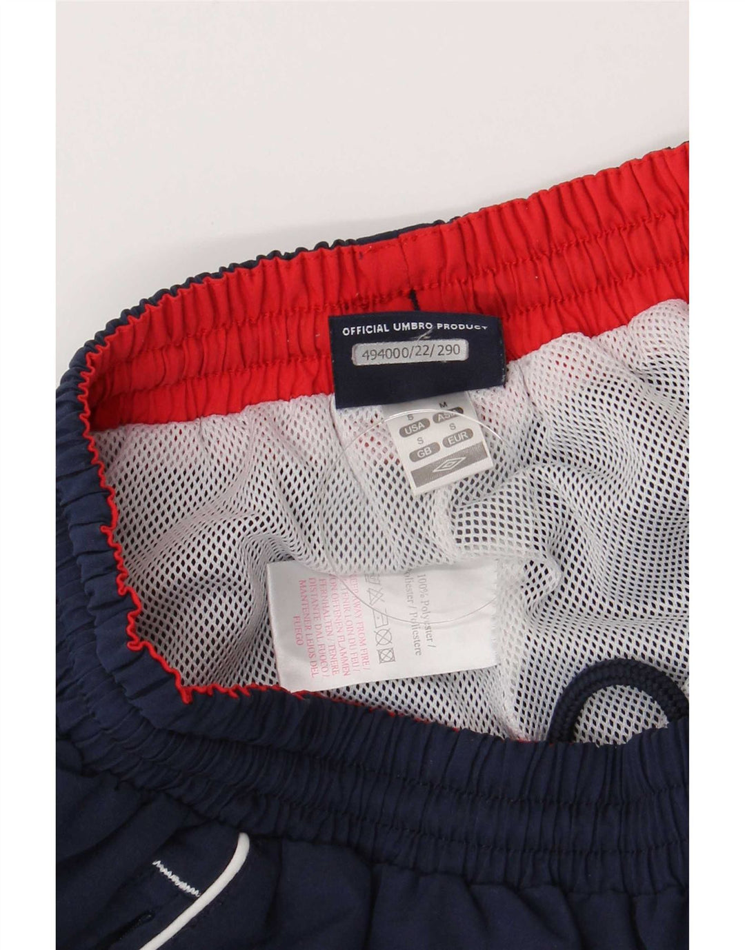Umbro Herre grafisk træningsdragt Bukser Joggers Small Navy Blue Polyester